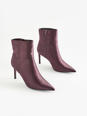 Purple Forever Comfort® Point Toe Heeled Ankle Boots - Image 4 of 8