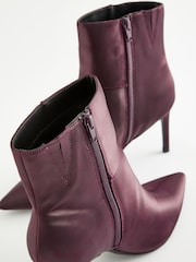 Purple Forever Comfort® Point Toe Heeled Ankle Boots - Image 7 of 8