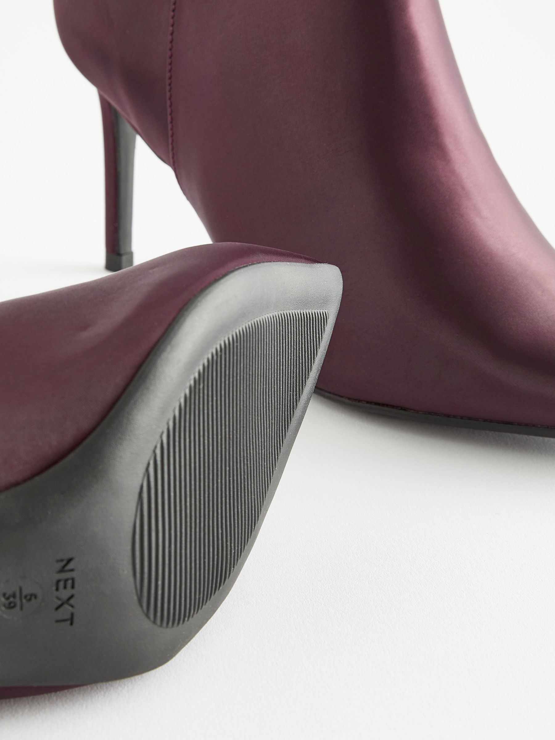 Buy Purple Forever Comfort Point Toe Heeled Ankle Boots from Next Luxembourg