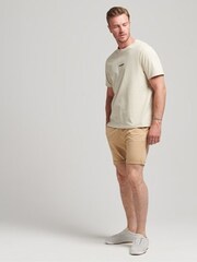 Superdry Brown Organic Cotton Studios Core Chino Shorts - Image 2 of 5
