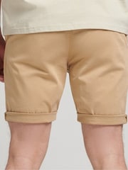 Superdry Brown Organic Cotton Studios Core Chino Shorts - Image 3 of 5