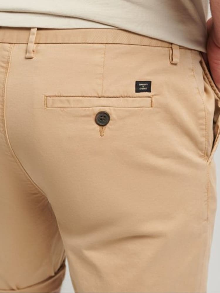 Superdry Brown Organic Cotton Studios Core Chino Shorts - Image 5 of 5
