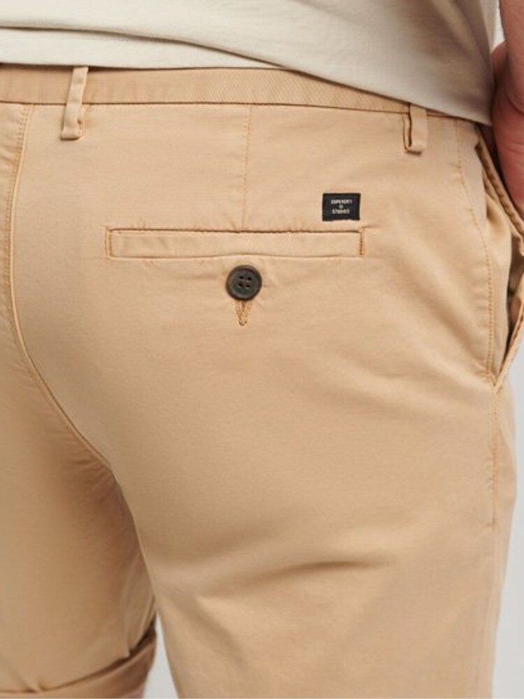 Superdry Brown Organic Cotton Studios Core Chino Shorts - Image 5 of 5 Superdry Brown Organic Cotton Studios Core Chino Shorts - Image 5 of 5