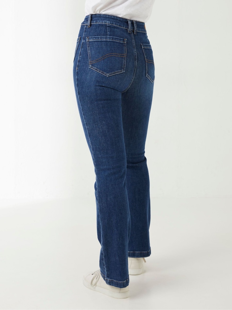 FatFace Blue Fly Flare Jeans - Image 2 of 5