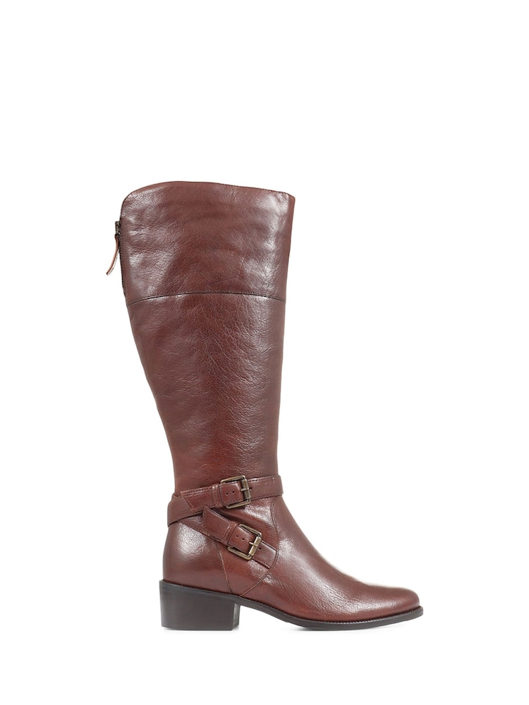 Jones Bootmaker Phoebe Wide Calf Leather Knee Boots - Image 2 of 6