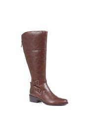 Jones Bootmaker Phoebe Wide Calf Leather Knee Boots - Image 3 of 6