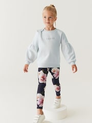 Baker by Ted Baker Leggings und Pullover mit Zierschleife im Set, Marineblau - Bild 1 von 11