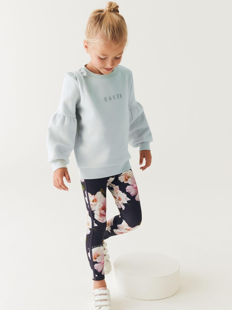 Baker by Ted Baker Leggings und Pullover mit Zierschleife im Set, Marineblau - Bild 2 von 11