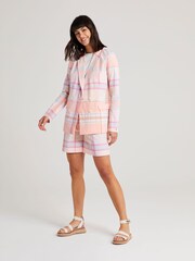 Tommy Hilfiger Orange Madras Check Double Breasted Blazer - Image 1 of 7
