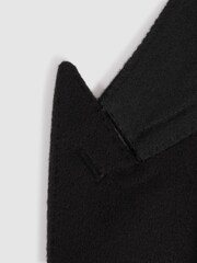Reiss Black Bologna Atelier Cashmere Slim Fit Double Breasted Blazer - Image 8 of 8