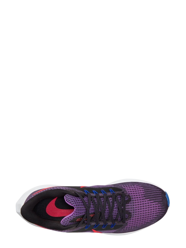 Nike Black/Purple Air Zoom Pegasus 39 Running Trainers - Image 4 of 10