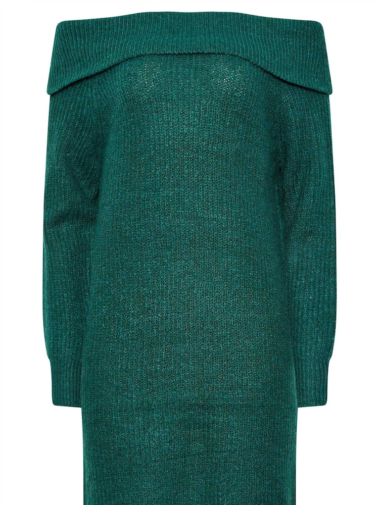 Long Tall Sally Green Bardot Tunic - Image 5 of 5