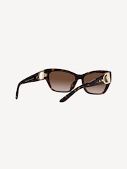 Ralph Lauren Brown Stirrup Arm Detail Sunglasses - Image 5 of 13