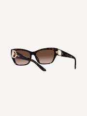 Ralph Lauren Brown Stirrup Arm Detail Sunglasses - Image 7 of 13