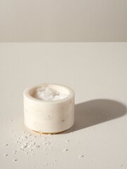 Truly White Marble And Gold Pinch Pot - Image 2 of 3