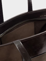 Katie Loxton Chocolate Brown Taya Woven Suedette Tote Bag - Image 10 of 10