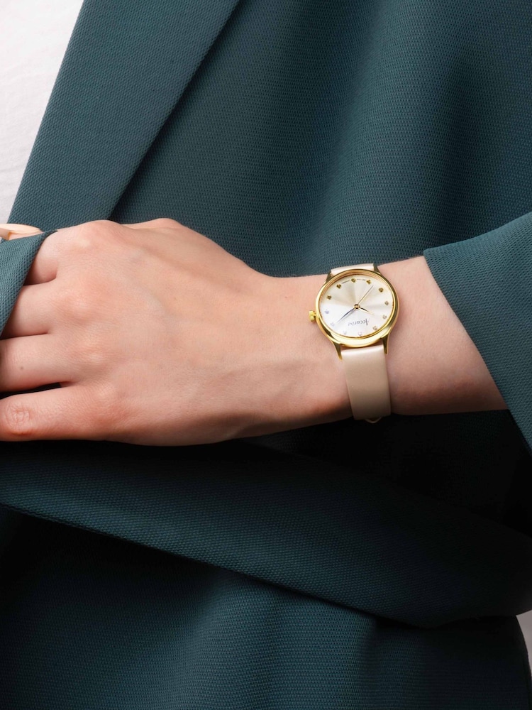 Accurist Ladies Cream Dress Leather Strap 28mm Watch - Image 6 of 6 Accurist Ladies Cream Dress Leather Strap 28mm Watch - Image 6 of 6
