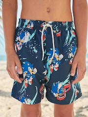 Blue Sonic Swim Shorts (3-16yrs) - Image 1 of 5