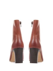 Jones Bootmaker Brown Letty Heeled Leather Ankle Boots - Image 4 of 5
