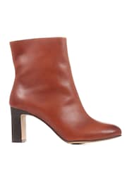 Jones Bootmaker Brown Letty Heeled Leather Ankle Boots - Image 5 of 5