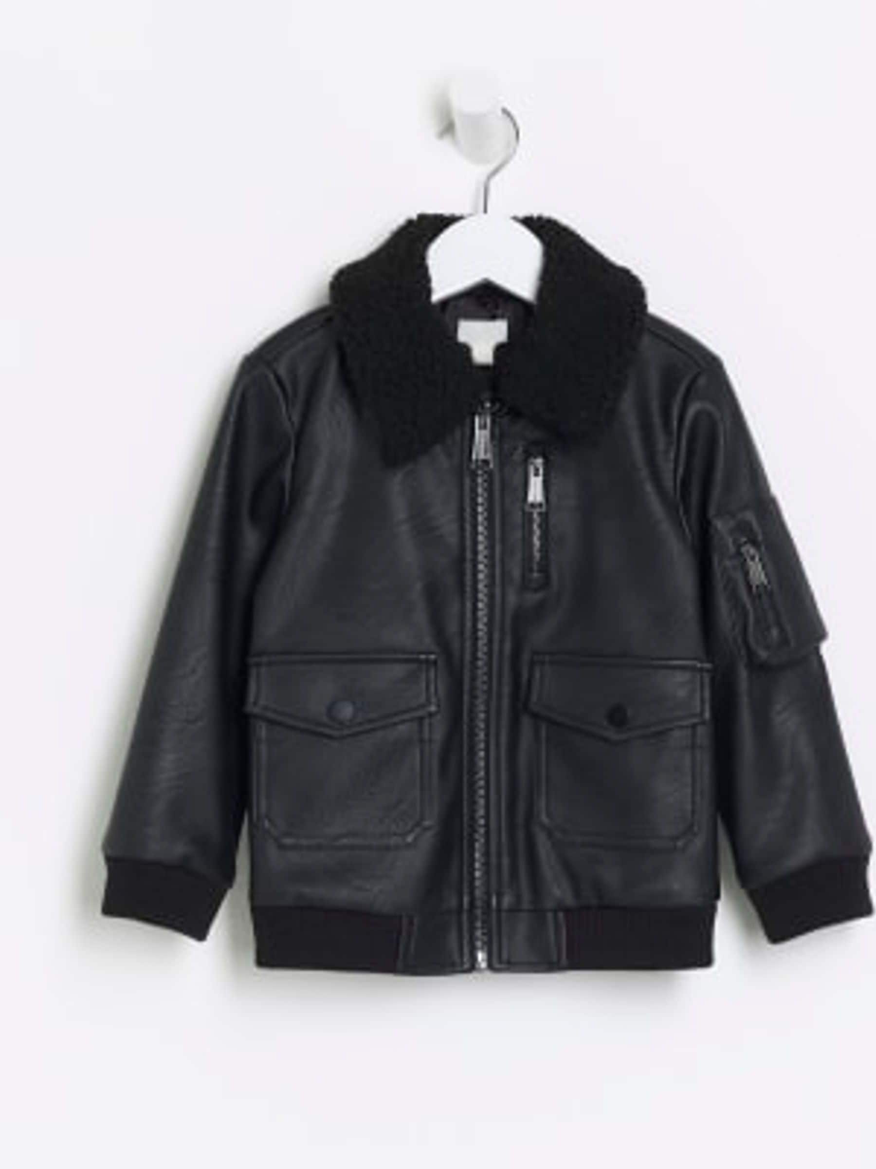 Buy River Island Black Boys Bomber Jacket from Next Luxembourg