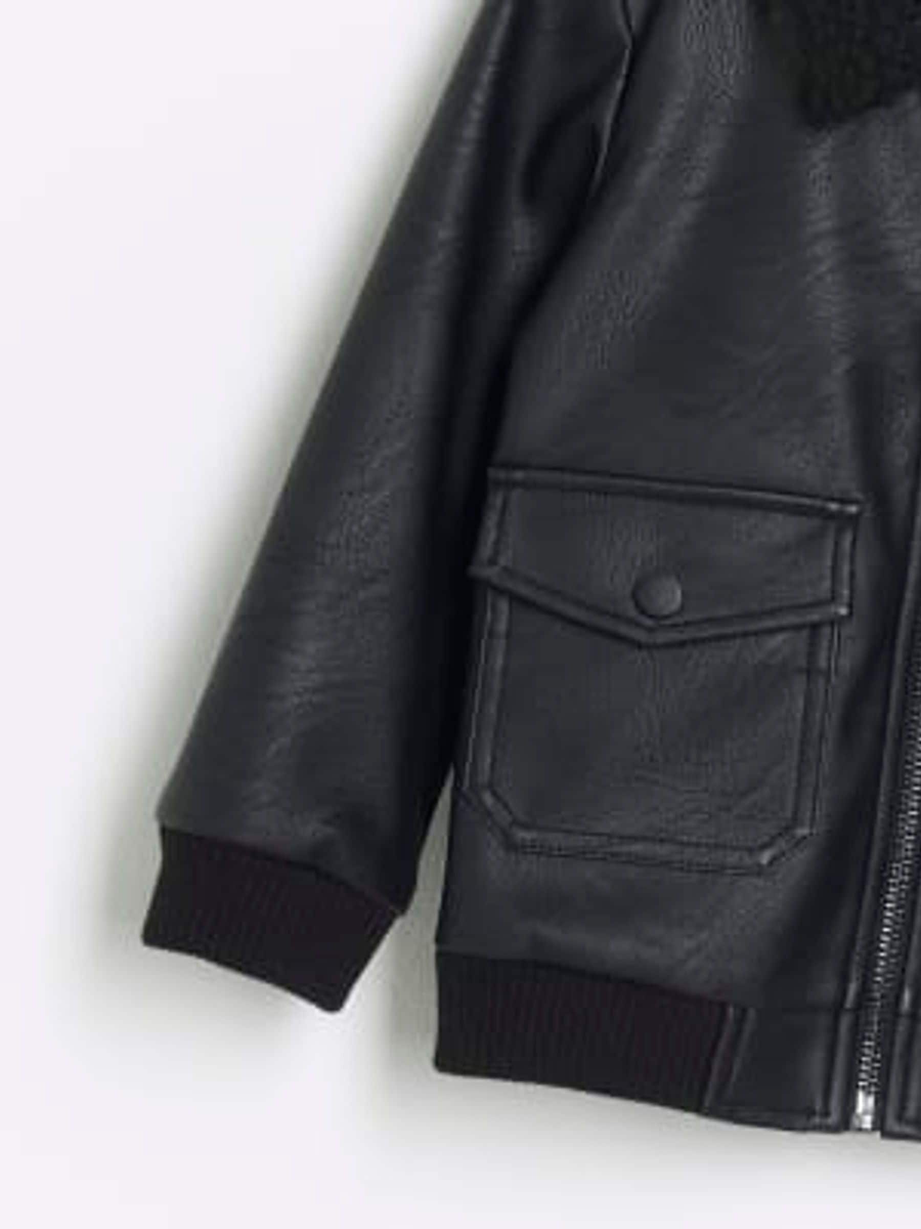 Buy River Island Black Boys Bomber Jacket from Next Luxembourg