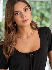 Pour Moi Black Evangeline Gathe Dress - Image 3 of 5