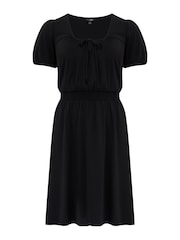 Pour Moi Black Evangeline Gathe Dress - Image 4 of 5