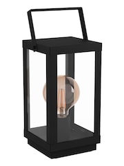 Eglo Black Bradford 1 Light Lantern Table Lamp - Image 3 of 4