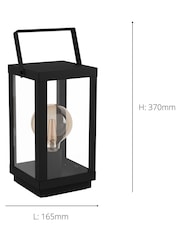Eglo Black Bradford 1 Light Lantern Table Lamp - Image 4 of 4