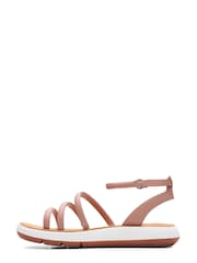 Clarks Red Leather Jemsa Style Sandals - Image 2 of 7