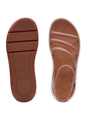 Clarks Red Leather Jemsa Style Sandals - Image 7 of 7
