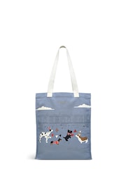 Radley London Blue Queens Jubilee Medium Open Top 100% Cotton Tote Bag - Image 1 of 5