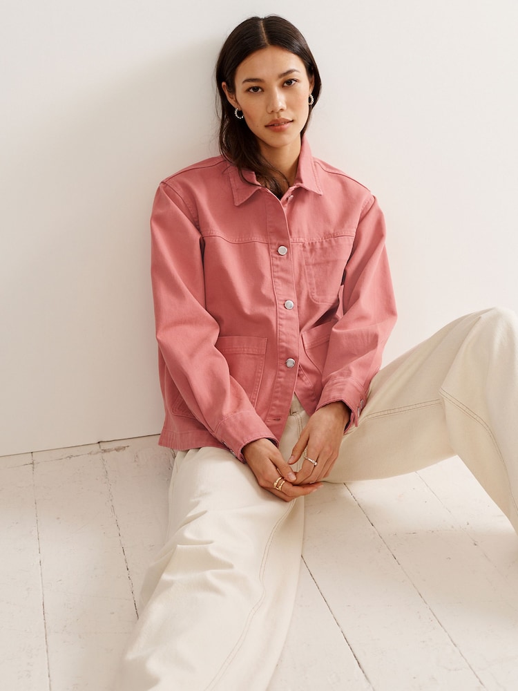 Pink - Jacke im Arbeiterstil - Bild 1 von 7 Pink - Jacke im Arbeiterstil - Bild 1 von 7