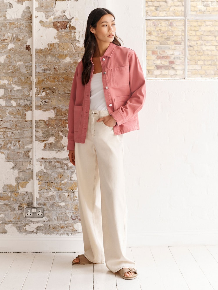 Pink - Jacke im Arbeiterstil - Bild 2 von 7 Pink - Jacke im Arbeiterstil - Bild 2 von 7