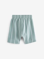 Mineral Blue Vertical Stripe T- Shirt and Short Set (3mths-7yrs) - Image 9 of 9