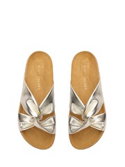 Mint Velvet Metallic Lucy Twist Top Sliders - Image 2 of 3