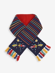 JoJo Maman Bébé Navy Rocket Scarf - Image 1 of 7