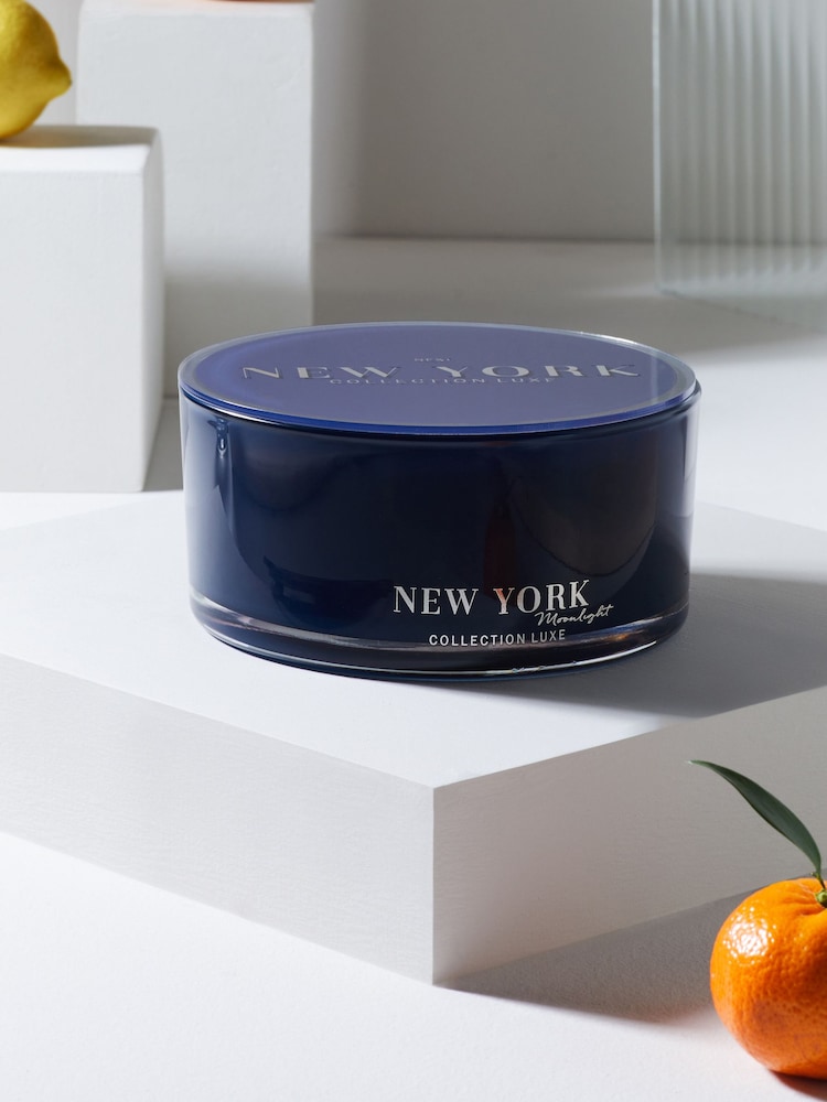 Moonlight Amber & Jasmine Collection Luxe New York Large 3 Wick Scented Candle - Image 2 of 4