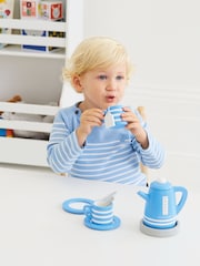 JoJo Maman Bébé Wooden Toy Kettle with Tea Cups - Image 2 of 3