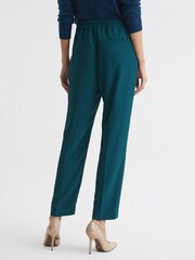 Reiss Dark Teal Hailey Tapered Pull On Trousers - Image 5 of 7