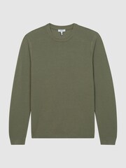 Reiss Sage Brookes Stitch Interest Crew Neck Jumper - Image 2 of 6