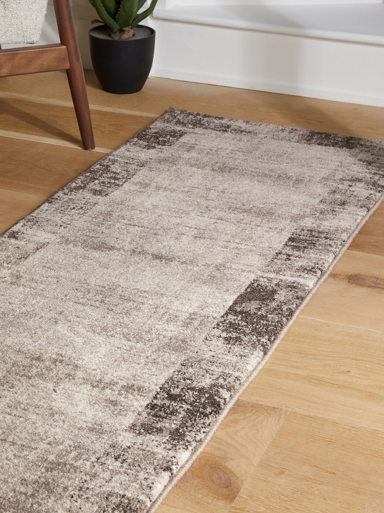 Natural Textured Border Runner - Image 2 of 5 Natural Textured Border Runner - Image 2 of 5