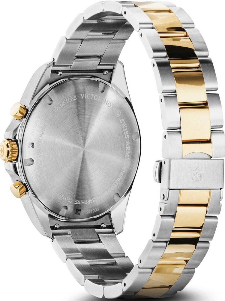 Victorinox Swiss Army Gents Gold Tone FieldForce Classic Chrono Watch - Image 2 of 7