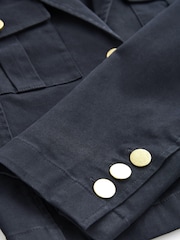 Marineblau/blau - Elegante, kurze Jacke - Bild 5 von 6