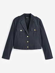 Marineblau/blau - Elegante, kurze Jacke - Bild 6 von 6
