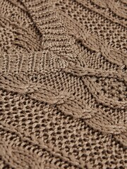 Reiss Gold Vanessa Junior Cable Knitted Jumper - Image 6 of 6