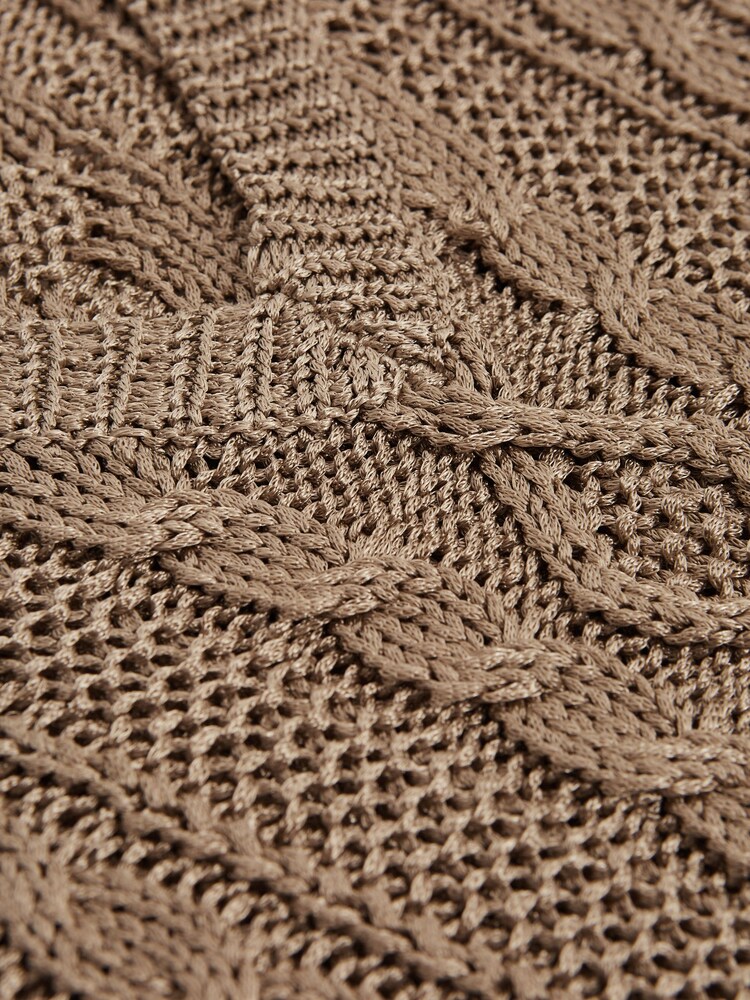 Reiss Gold Vanessa Junior Cable Knitted Jumper - Image 6 of 6