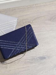 Pavers Blue Clutch Bag - Image 3 of 4