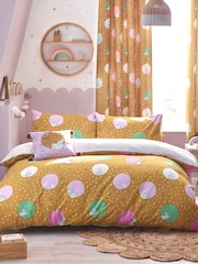 Peter Rabbit™ Ochre Yellow Dotty Playful Printed Duvet Cover and Pillowcase Set - Image 2 of 5